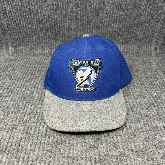 VTG Tampa Bay Lightning SnapBack Hat Wool 90s Nutmeg American Needle Autographed - Picture 1 of 10